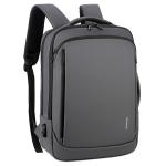 BSCI Business Laptop Backpack 15.6 Inch USB Charging Leather Computer Bag 1000g