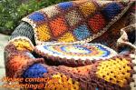 Crochet Afghan Throw Blanket Handmade, table cover, handmade crochet, blanket,