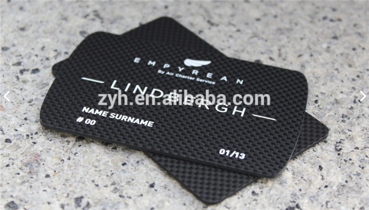 China supplier customed Fashion Carbon Fiber business Card