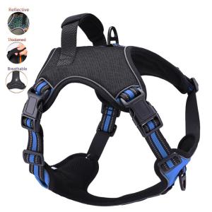 Wholesale Colorful Pet Harness Adjustable Reflective Ventilated Dog Neck Harness OEM ODM from china suppliers