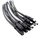 Male Female 5.5x2.1mm 5.5x2.5mm 3.5x1.35mm DC Plug Jack Socket to Open Bare
