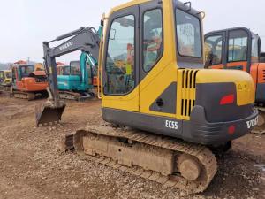 Wholesale 0.2m3 Bucket EC55 5 Ton Mini Used Volvo Excavator from china suppliers