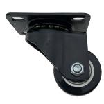 2.5 Inch PU Low Profile Swivel Plate Caster Wheels In Industrial Equipment