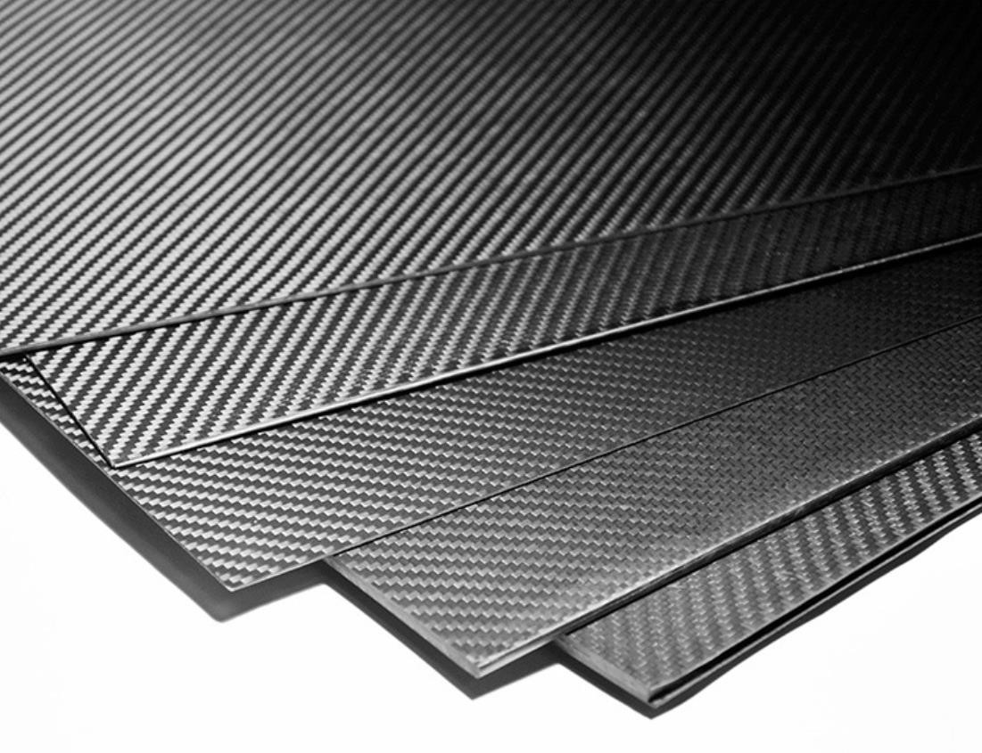 High Density Carbon Fiber Products Solid Carbon Fiber Sheets 0.2mm - 6mm