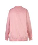 Pink Color Cool Womens Coats Waterproof Thin Overcoat With Jacquard For Autumn