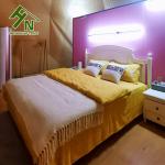 Strong Hot Dipped Galvanized Steel Frame White Glamping Dome Tent