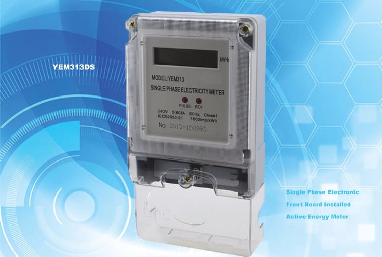 YEM313DS Factory Single Phase Digital Electronic Watt Hour Energy Meter