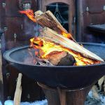 1000mm Corten Steel Outdoor Cooking Grills With Detachable Base
