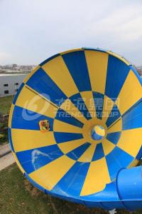 Wholesale Custom Outdoor Fiberglass Tornado Water Slide For Adults , 14.6m Platform Height from china suppliers