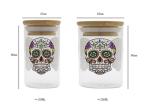 Kitchen Weed Glass Jar Glass Storage Bottles Transparent Western Style