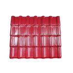 Red Color Bamboo Joint Waterproof Resinvilla Tile PVC Glazed Roofing Tile