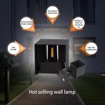 Garden Outdoor Aluminum Vintage Waterproof LED Wall Light for Hotel Lighting