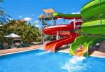 Outdoor Water Playground Equipment Kids Games Fiberglass Slide