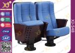 Comfortable Steel Legs Floor Mounted Church Seating Chairs , ISO9001