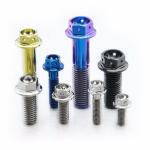 GR2 GR5 GR7 GR12 Hexagon Flange Titanium Bolts DIN6921 SIZE M2 - M36