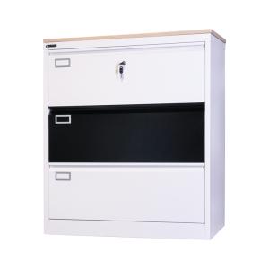 Wholesale Steel Home Vertical Black Thick 0.8mm 3 Drawer Filing Cabinet from china suppliers