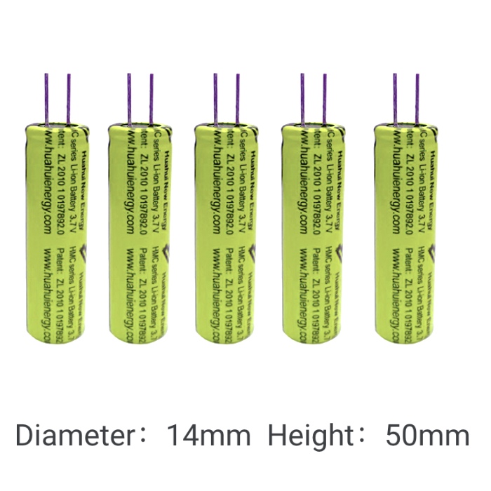 3.7 Volt Lithium Ion Rechargeable Batteries 630Mah AA Size 14500 Li Ion Battery Cell