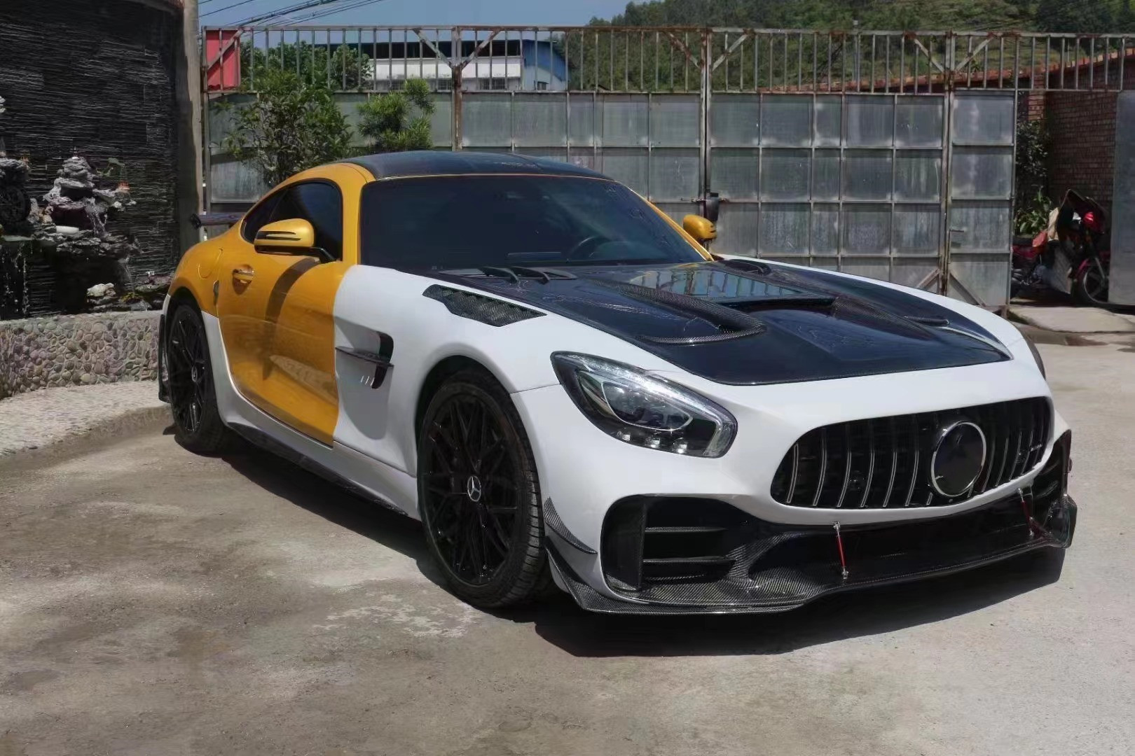 Auto Parts for Mercedes-Benz AMG GT GTS GTC Body Kit AMG GT GTS Upgraded Pro Style Front and Rear Bumper Spoiler Body Kit