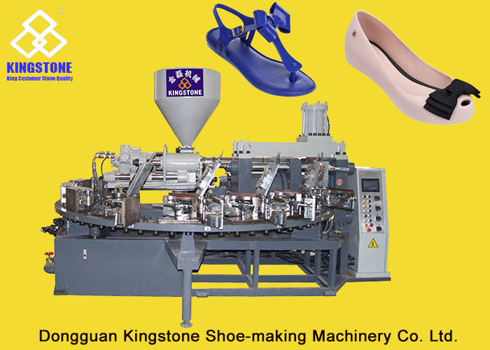 Single Color Ladies Jelly Shoe sandals Manufacturing Machines 10Cm/S Injection Speed