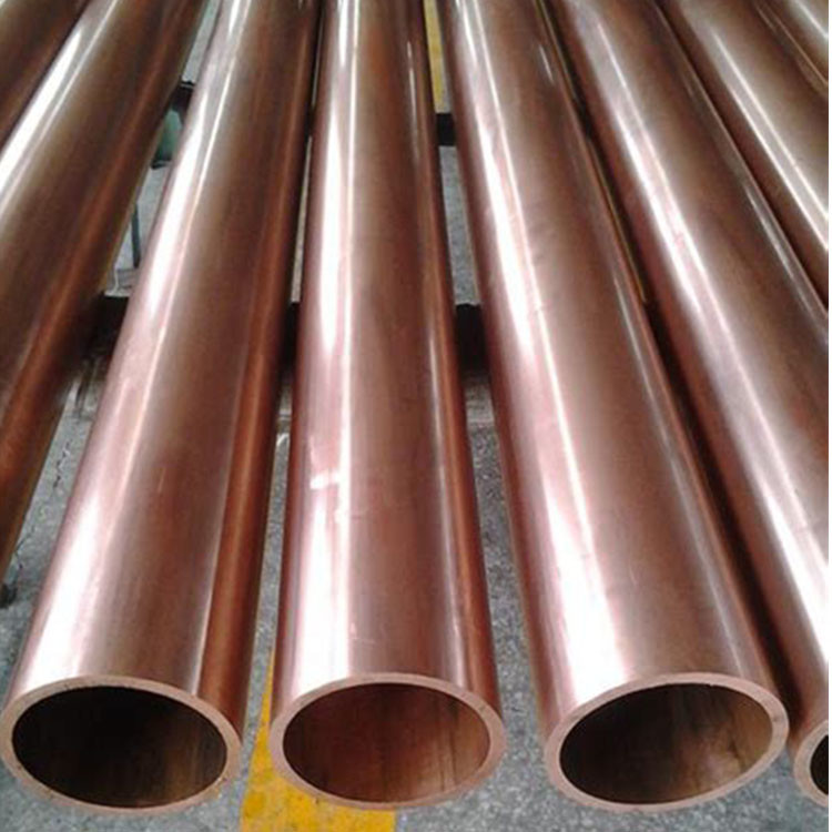 6 - 10mm Copper Metal Pipe 1/2 Straight Tube Hairline For Construction