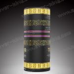 Corrugated Paper Cylindrical Luxury Leather Glass Bottle Box