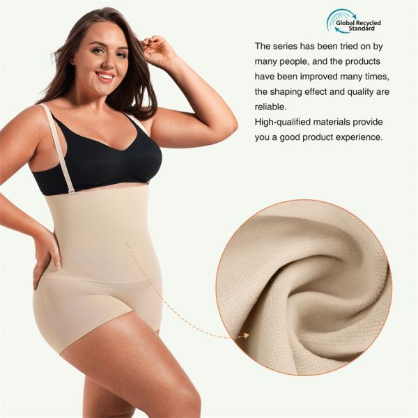 Instant Smooth and Tummy Control Women's Waisted Shapewear with Eco-Friendly Material