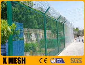 Wholesale Powder Coated High Security 358 Wire Mesh Fence With 12.7mm X 76.2mm For Airport from china suppliers