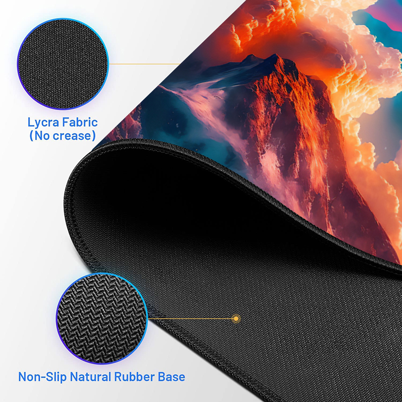 XYDAN Custom Printed Full Black Giant XXL Gaming Mouse Pad for Water Resistance Style