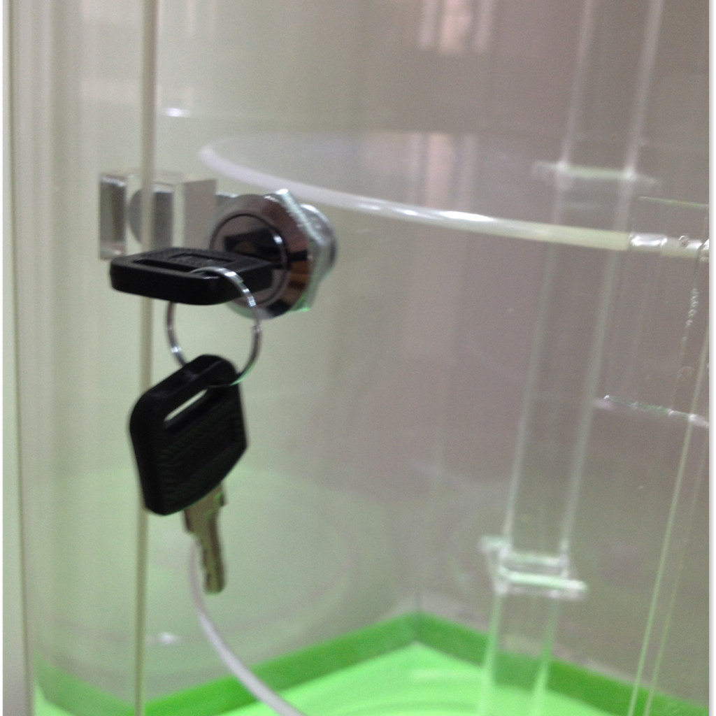 Rotary Acrylic Display Showcase / Acrylic Display Rack Practical For Mobile Phone Shop