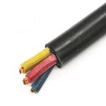 Waterproof Submersible Motor Cable Low Voltage Round Rubber Sheathed Material