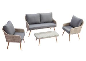 Wholesale Patio Poly PE Rattan Weave Lounge Sofa Outdoor Garden Furniture from china suppliers