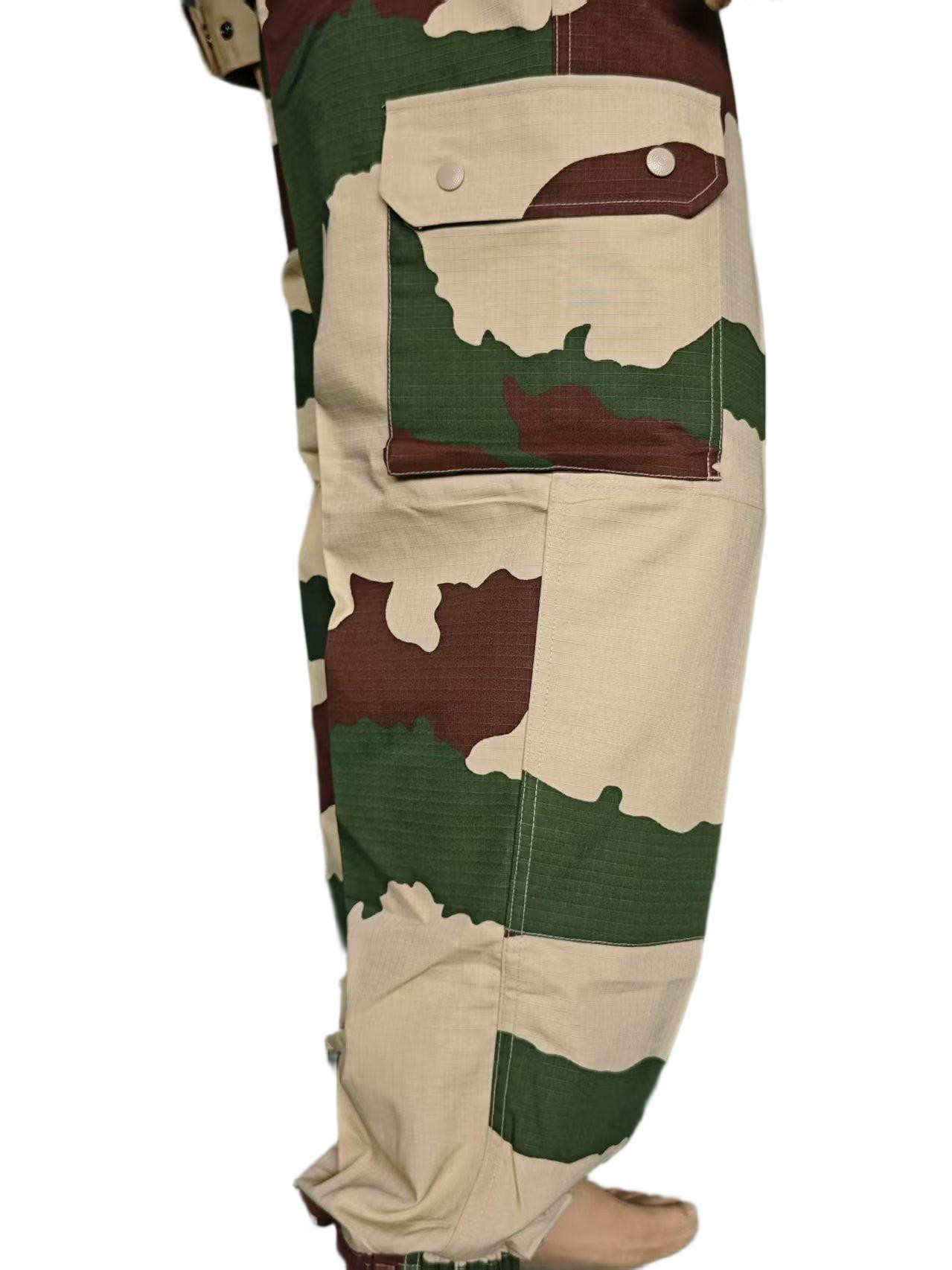 F1 Woodland Camouflage Military Outfit For Tactical Operations Formal Style For Outdoor Tactical Activities French Military Uniform