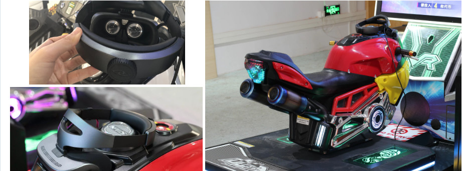 Acrylic Metal VR Ultra MOTO Simulator Arcade Game Machine