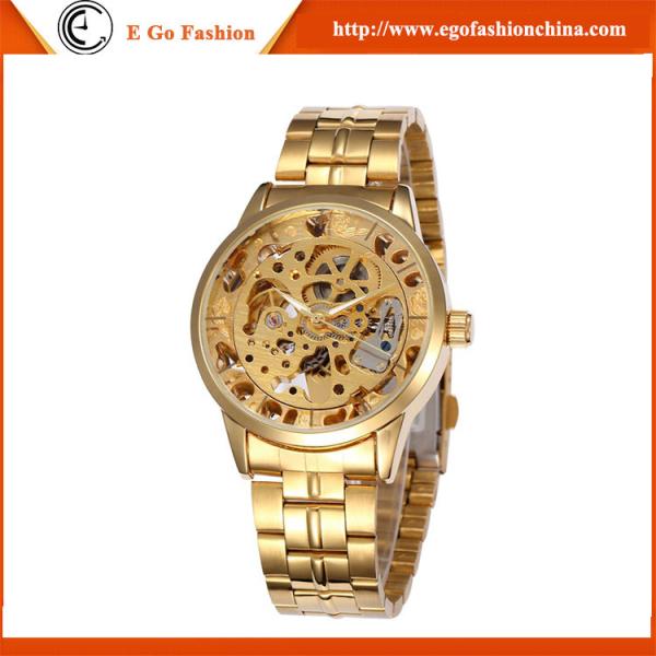 SH25 Full Gold Watch Luxury Dress Watches Hollow Out Mechanical Watches Man
