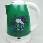 Green Metal Electric Tea Kettle Seamless Welding High Thermal Efficiency