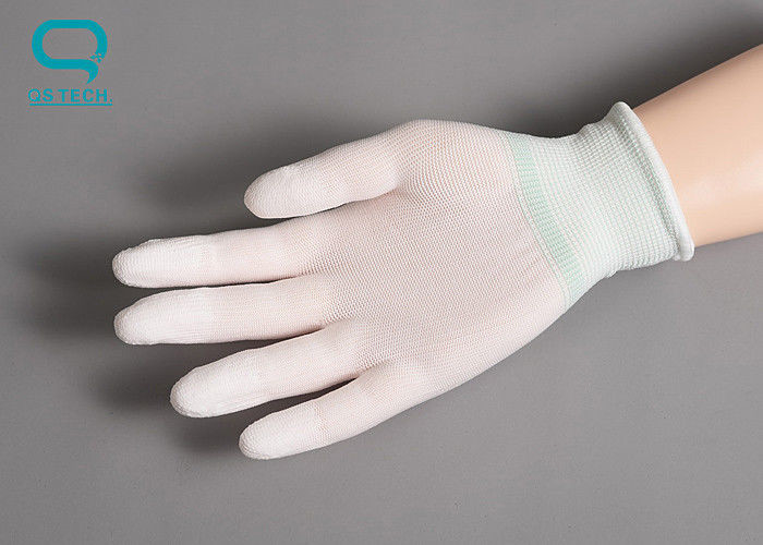 Clean Room PU Dispensing Nylon Anti Static Gloves For Factory Workshop