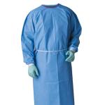 Knitted Cuff Waterproof Medical Disposable Protection Suit Non Woven Surgical