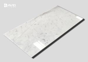Wholesale Crashproof White Carrara Marble Stone Tile For Bathroom / Kitchen Decoration from china suppliers