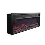 79inch 200cm Music Player Recessed Electric Fire Place Log Flame Effect