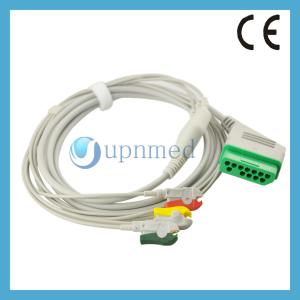 Wholesale Nihon Kohden 3 lead ECG Cable with leadwires,Clip,IEC from china suppliers