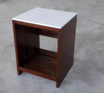 stone TOP wood night stand/bed side table,hospitality casegoods,hotel furniture