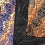Animal Flower Pattern Polyester Silk Burnt Out Velvet Velour Fabric