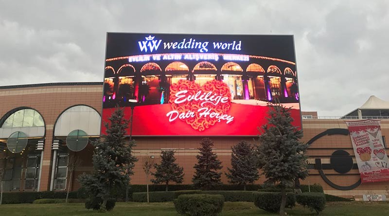 SMD1921 P4 LED Outdoor Advertising Screens , LED Video Wall Panels 1/8 Drive Method