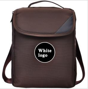 Wholesale 12 Inch Vertical Backpack Laptop Bag Brown Custom Logo Double Shoulder Strips from china suppliers