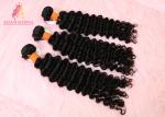 20 Inch Brazilian Human Hair Weave / Deep Wave Virgin Hair No Knots