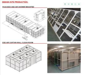 Wholesale Stainless Steel Class 100 Pharmacy Clean Room With PVC Plastic Curtain Wall from china suppliers