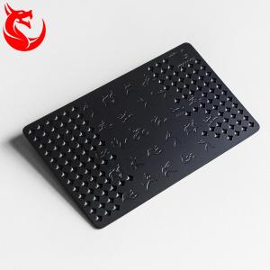 Wholesale Stainless Steel Matte Black And Gold Business Cards Different Background Coated from china suppliers