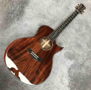 Wholesale 41 inch Solid KOA Top PS14 Acoustic Guitar Cocobolo Back Sides Real abalone Ebony Fingerboard TY Acoustic Guitar from china suppliers