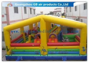 Wholesale Dinosaur Inflatable Theme Park , Inflatable Jurassic Park Blow Up For Kids Play Area from china suppliers