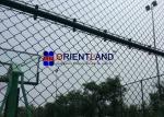 Oil And Gas Station Chain Link Fencing Wire , Anti Climb Mesh Fencing Round Post